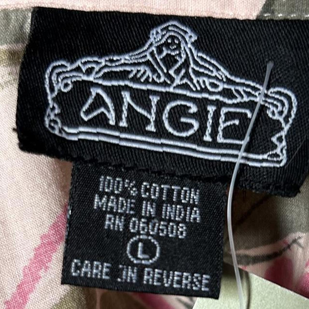 y2k pink italy print blouse L