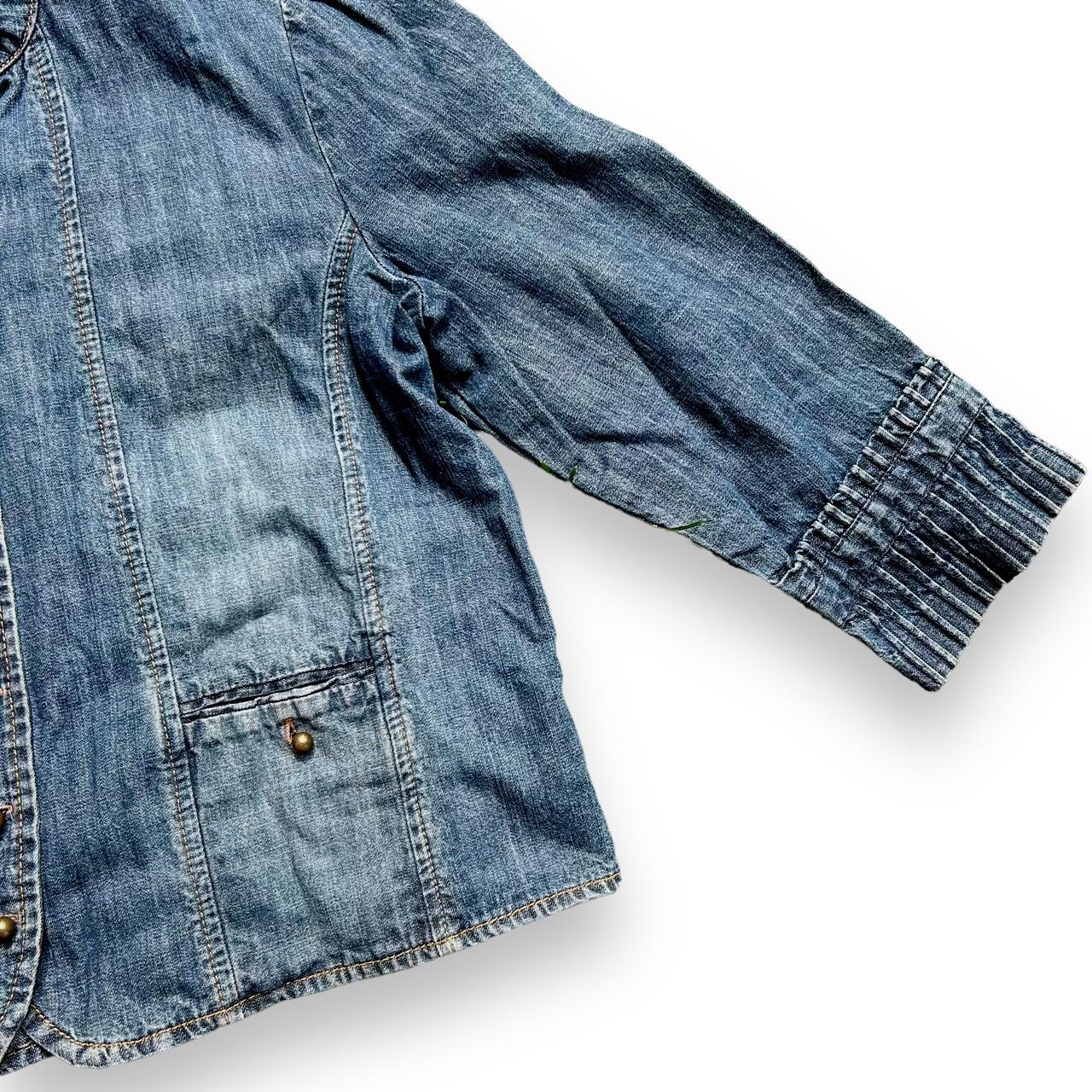 y2k denim shacket top 1X