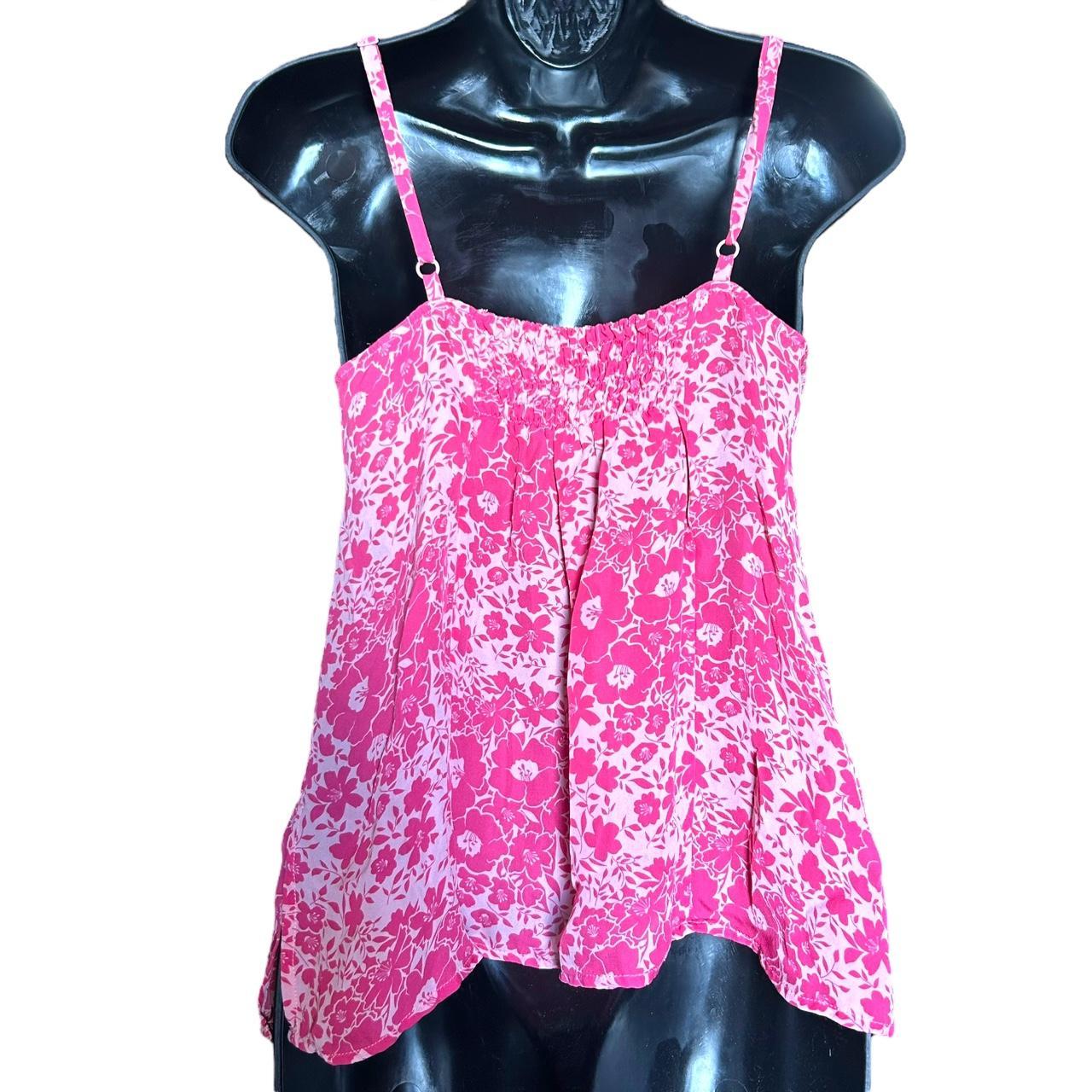 y2k victoria’s secret pink floral camisole M