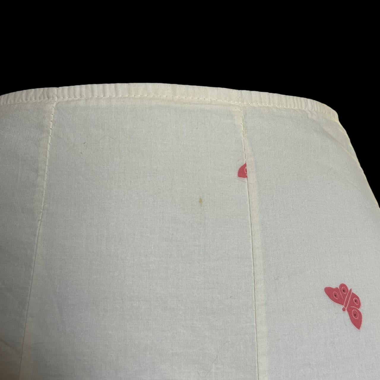 y2k cream floral skirt L