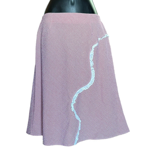 80s gingham skirt S