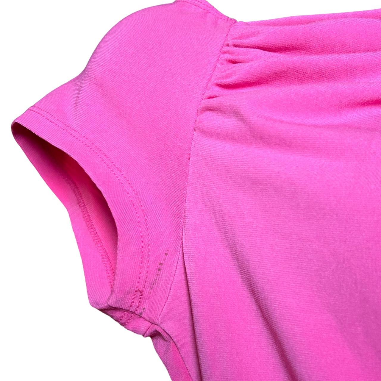y2k hot pink ruched top L