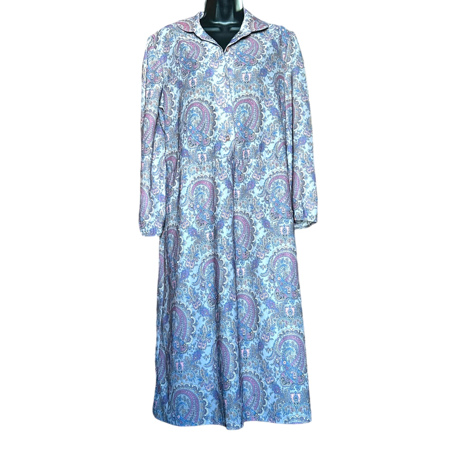 70s grey paisley midi dress 22