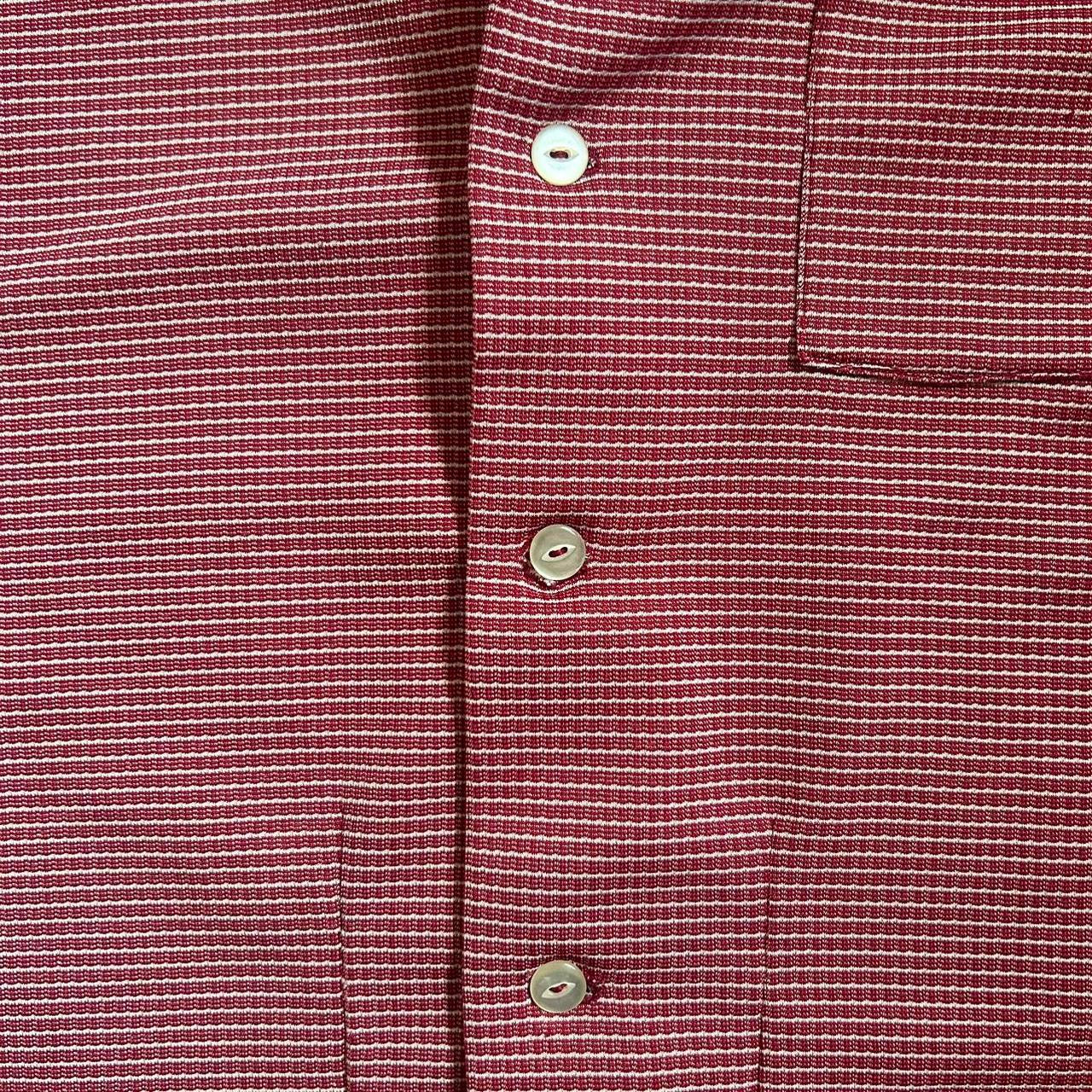 80s gingham plaid blouse M/L